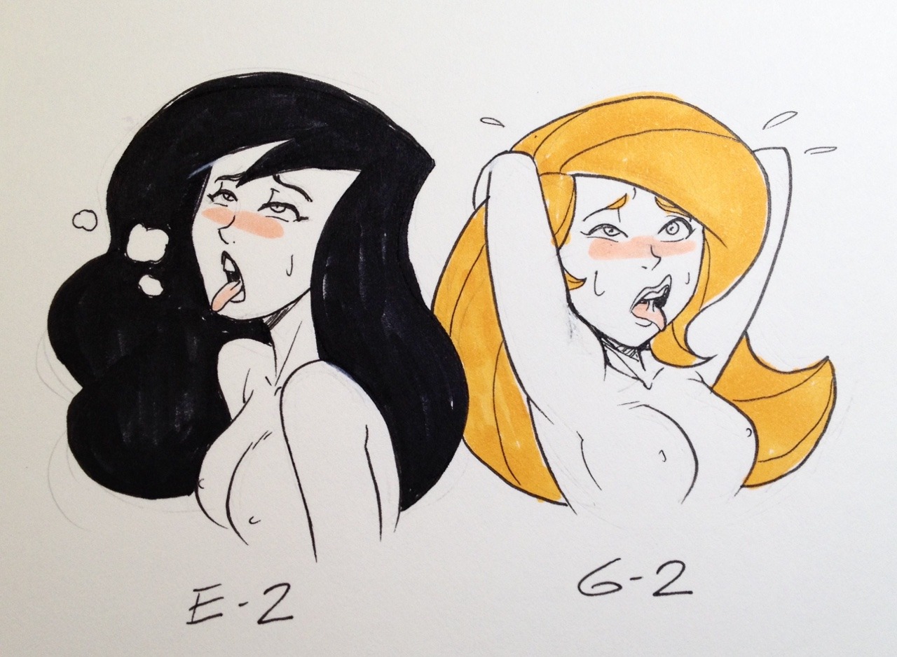 pinupsushi: Shego: E-2 / Kim: G-2  These two were beside each other - I couldn’t