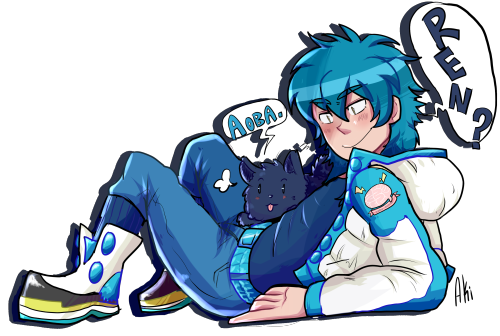 sketchkun:Transparent Aoba and Ren for your dash!ehehheehe.
