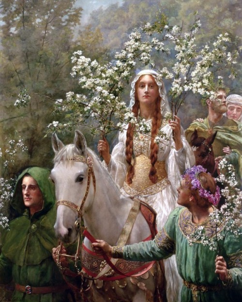 Queen Guinevere’s Maying by John Collier, 1900 | @la.belle.otero 