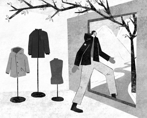New illustration for @canadagoose to celebrate their new store in Milan. The illustration is inspire