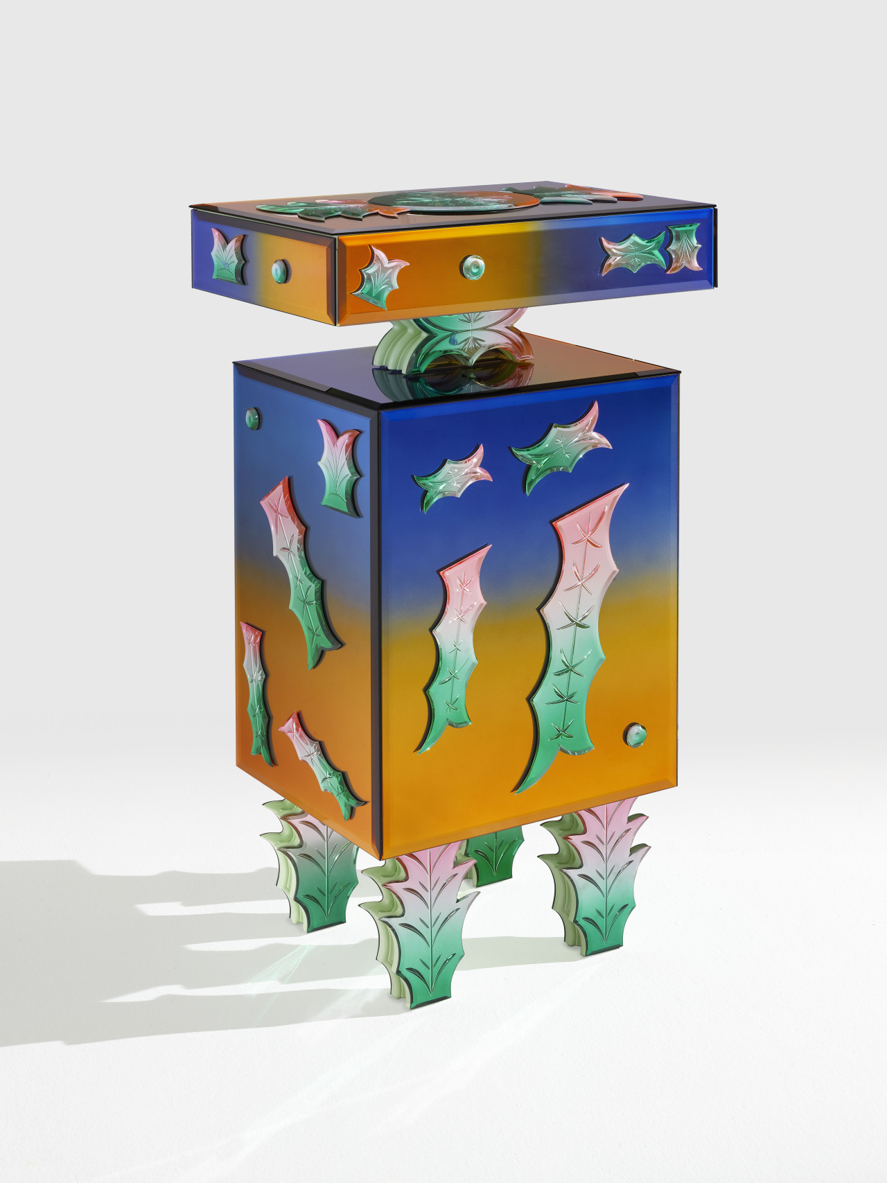 Bukolisch
for Vetralia Collectible
Bukolisch was born out of a fascination with the painted wardrobes found in the Tyrolean region. These pieces of furniture are characterized by their bucolic painting and are considered a part of folk art. Today,...