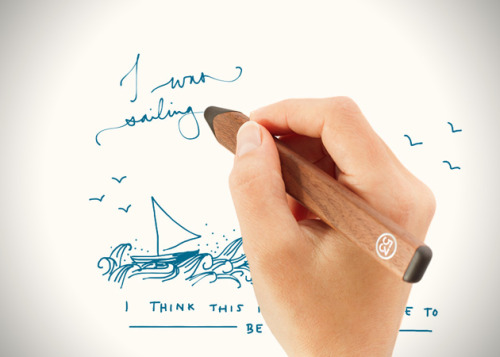 brain-food:  Pencil wooden stylus with eraser by Fiftythree
