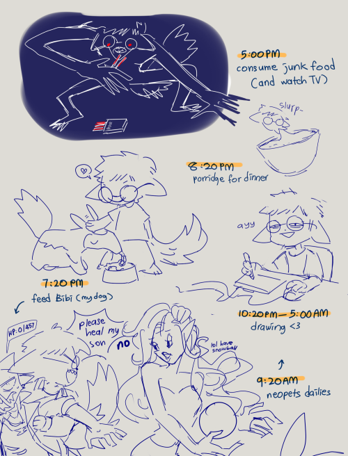 stinkhorncrimes:did an hourly comic featuring my neosona 8)