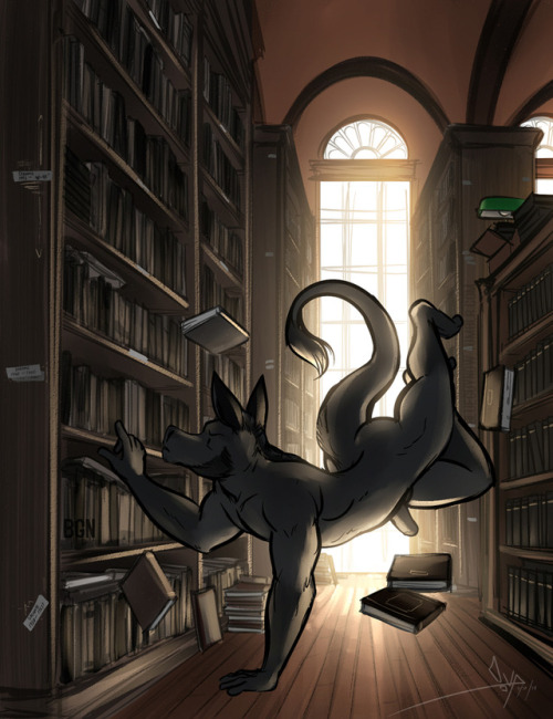 blueguynow:   Who knows what you’ll find in Galisteo’s library….    &he