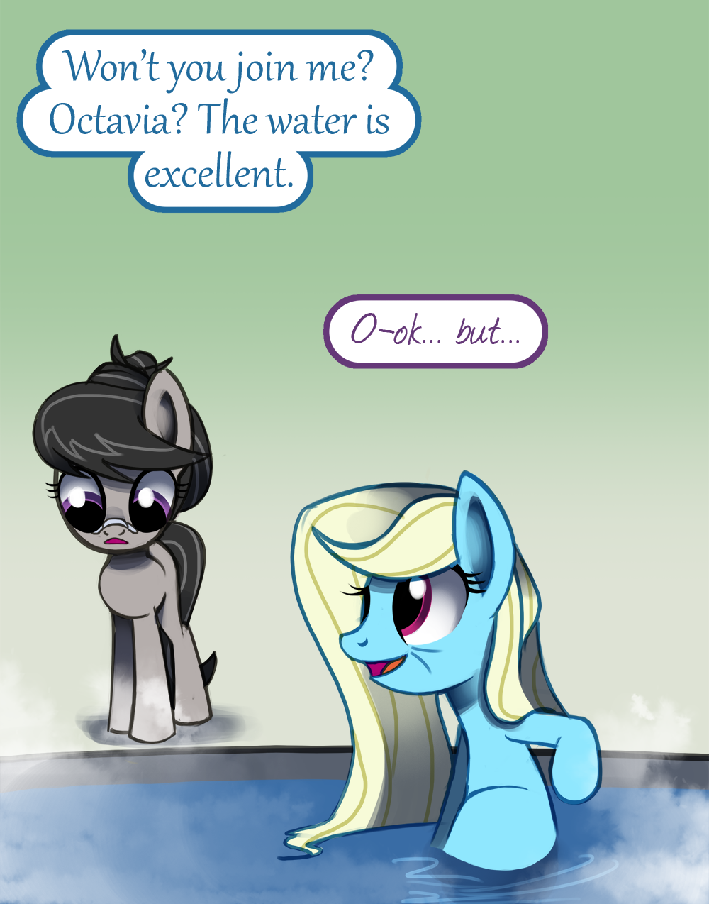 ask-canterlot-musicians: A horse out of water. Meeps ^^;