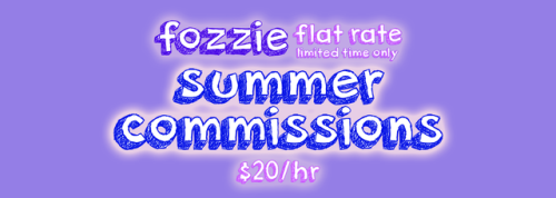 fozzie: fozzie: hey guys, i’ll be taking just a few commissions in the next couple weeks~ i will do:
