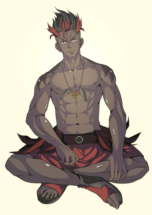 juppomon: Kiawe from Pokemon Sun Moon. An older version of him. He is sooo badass!