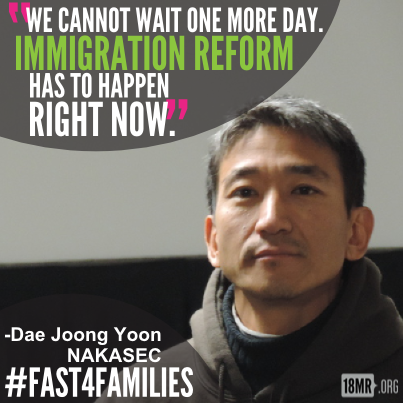 Thank you for your leadership, Dae Joong Yoon!Today, after 22 days of fasting, DJ, Eliseo Medina, Cr