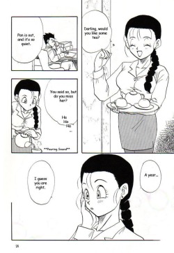 dragonball-hentai18:  Videl x Gohan Hentai Comic  Part 1-2  Scroll down to continue 