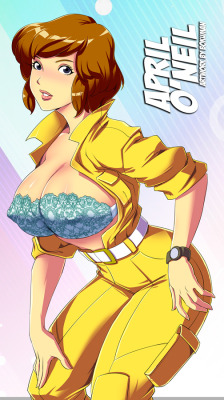 bokuman:  April O’Neil Fanart by bokuman