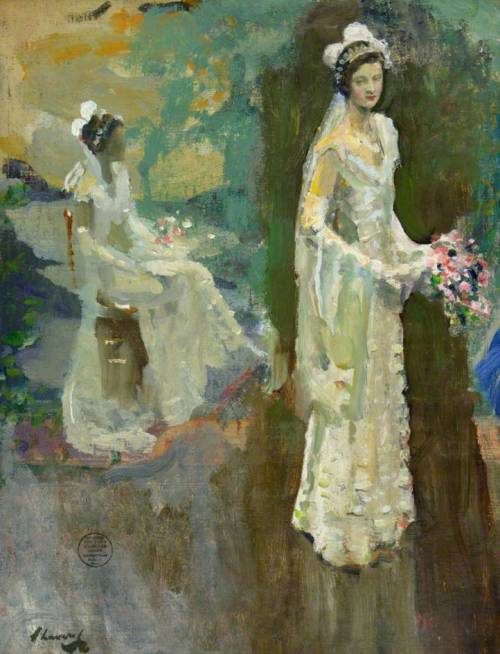 Miss Betty Shaughnessy by John Lavery, possibly a sketch for the 1931 painting “Their Majestie