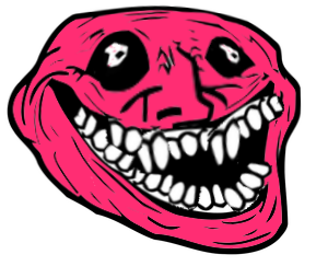 welcome to the bog, trollface meme from the 7th circle of hell