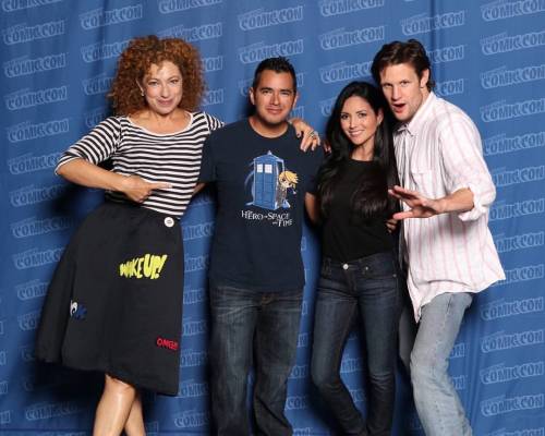 The 11th Doctor and River Song together for a photo with me and my sister! I couldn’t contain 