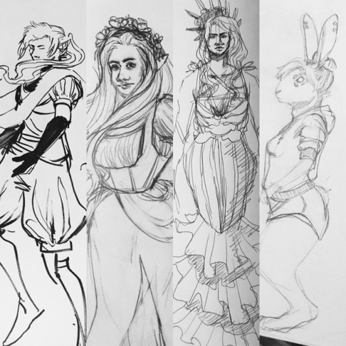 Sketches I Havent Shared Yet! I Wanna Post More, But Im Really Struggling This Week. Gonna Hit The Drawing