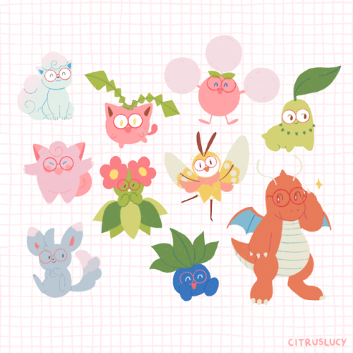 citruslucy:I asked on twitter what Pokemon I am based on my art style! And I drew some of the answer