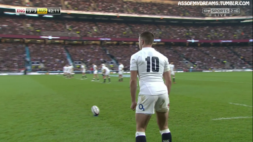 assofmydreams:England rugby player George Ford. I love the way he really sticks his ass out when tak