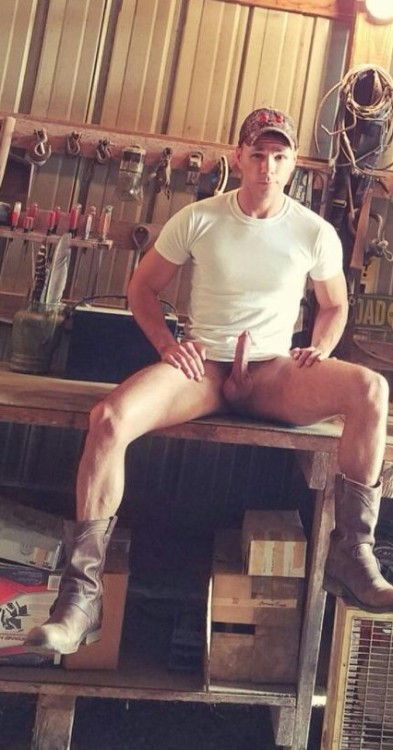 Hangin out in my Dads tool shed.