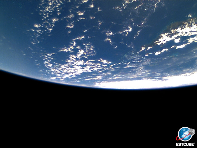 spaceexp:  Beautiful Earth photos made by Estonian cubesat ESTCube-1 
