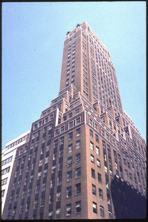 nyclandmarkscommission:   In honor of last weekend’s celebratory Art Deco Weekend in Miami Beach, here is a look at some Art Deco landmarks in New York City… Fred F. French Building – 551 Fifth Avenue, Manhattan Designed by H. Douglas Ives and