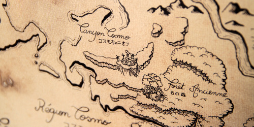 guillaumeguerillot: Final Fantasy VII Explorer Map French / japanese handcraft map of Gaïa from