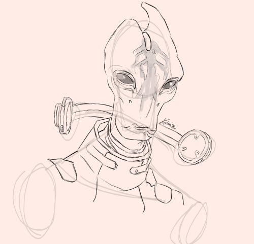 alongtidesoflight: today’s non-human sketch practice, the one true model of a scientist salarian