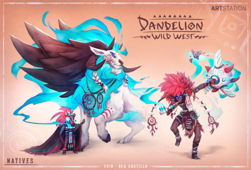 ··· DANDELION WILD WEST ···Character design for the Wild West challenge! ^^ You can see my full entr