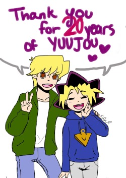 yuujoh:  My submission to the Yugioh scrapbook for Takahashi-San feat. The number one friendship pair