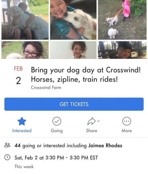 Our first dog wander of the year! It’s $10 a child, adults free, and leashed well behaved dogs