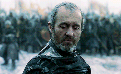 syriusblack:  ♛ Stannis Baratheon / Jon Snow facing the Bolton cavalry charge