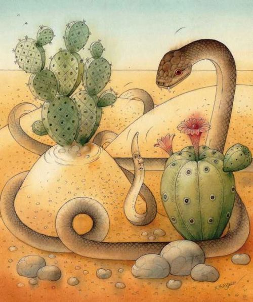 cactus-in-art:Kęstutis Kasparavičius (Lithuanian, *1954, www.kestutiskasparavicius.com/)Illus