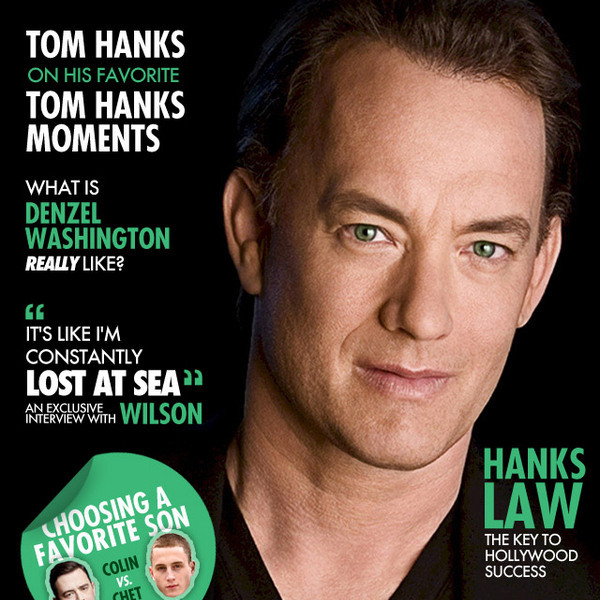 The Tom Hanks Magazine ‘Hanks Aficionado.’ Scroll through for a sampling of the only magazine that’s all Tom Hanks all the time.