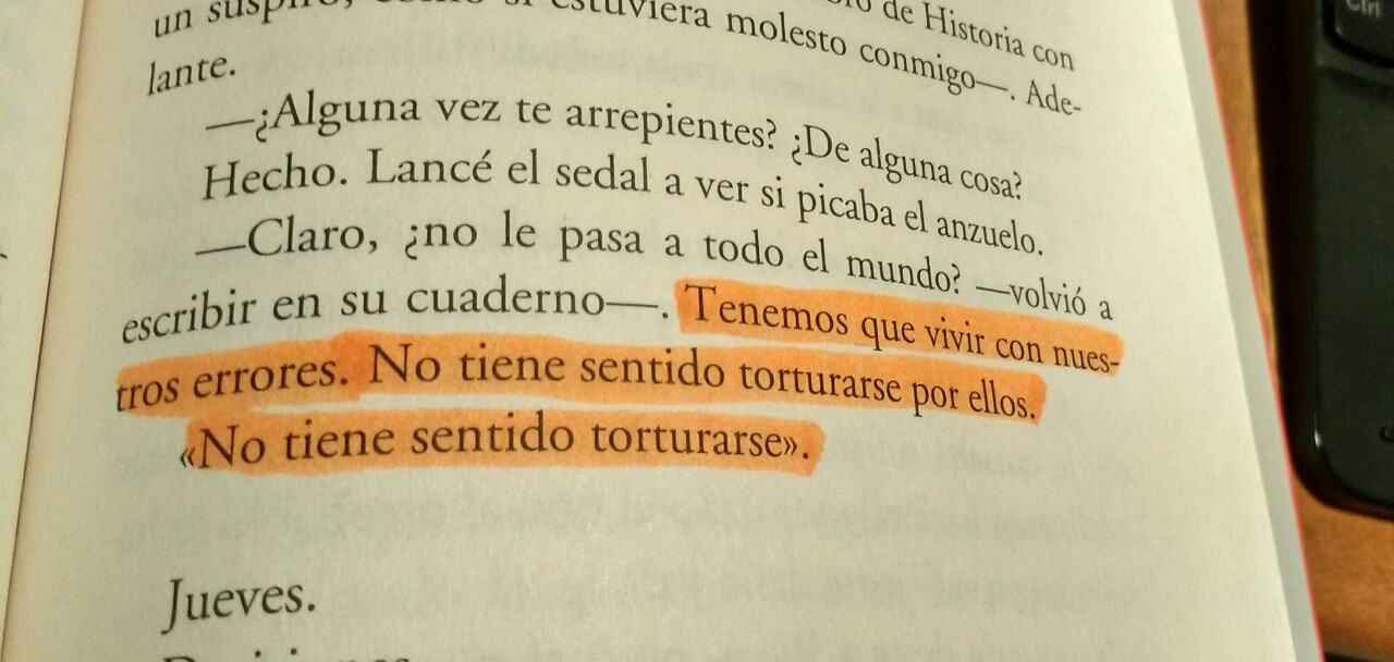 whistl3:  “Tenemos que vivir con nuestros errores. No tiene sentido torturarse