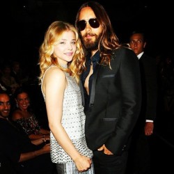 jaredleto:  Take 2 - Me and the talented @cmoretz. #paris #lovelustfaithdreamstour #whoops #sorry #chloe xo 