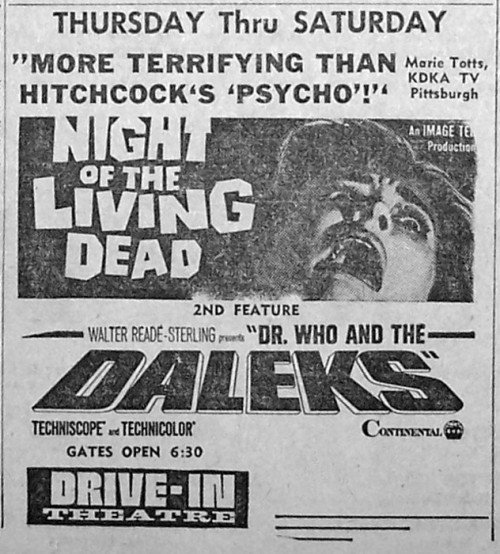 Newspaper Ads Of Horror Movies. 