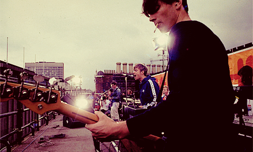  blur rooftop performance at hmv london (1995)     