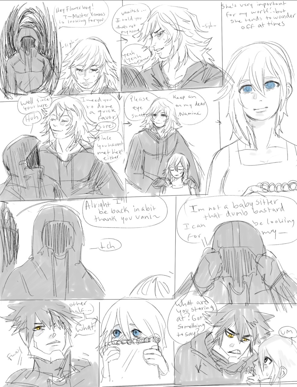 askvanitass:  The quiet girl? Yeah I met her..She knows a lot about Sora and his