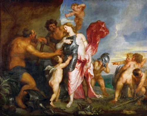 lionofchaeronea: Thetis Receives Achilles’ Arms from Hephaestus, Anthony van Dyck (1599-1641)
