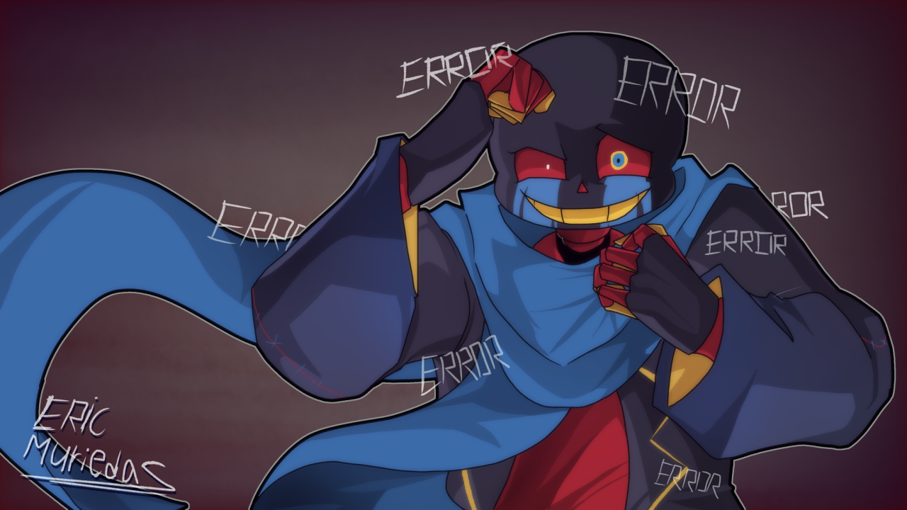 I drew a fanart: Error Sans - Undertale AU #undertale : r/Undertale