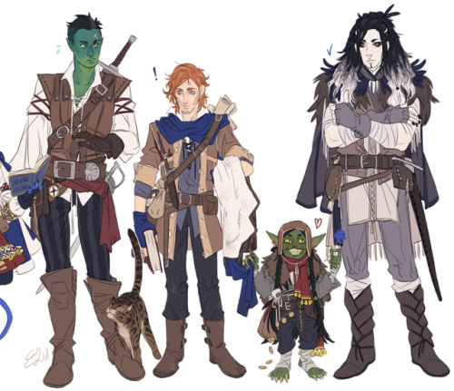 quesozombie:  alternate outfits for the critical role wildemount crew! level 7 maybe…?  obvio