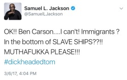 wearenottrumpsamerica: Samuel L. Jackson’s
