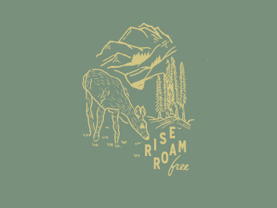 graphicdesignblg: Rise Roam Free by Justyna FrąckiewiczFollow us on Instagram @graphicdesignblg