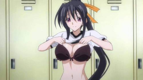 Anime high school girls locker room