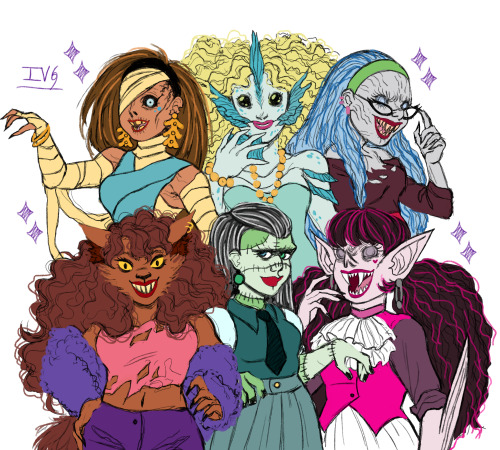 orquidia: monster high girls but they actually look like monsters