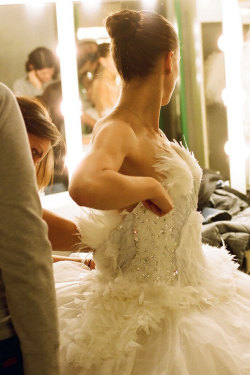 iamifollow:  Costume fitting for Black Swan.