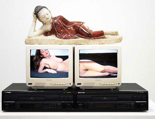 nyctaeus: Nam June Paik, Reclining Buddha, 1994 