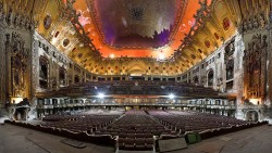 thekhooll:  Uptown Eric Holubow &ldquo;The Uptown Theatre, also known as the Balaban and Katz Uptown Theatre, is a massive, ornate movie palace in the Uptown neighborhood ofChicago, Illinois. Designed by Rapp and Rapp and constructed in 1925, it the