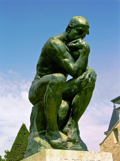 The Thinker by Rodin located at the Musée Rodin in Paris