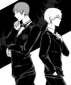 shouty-y:Baes in suits (ﾉ◕ヮ◕)ﾉ*:･ﾟ✧