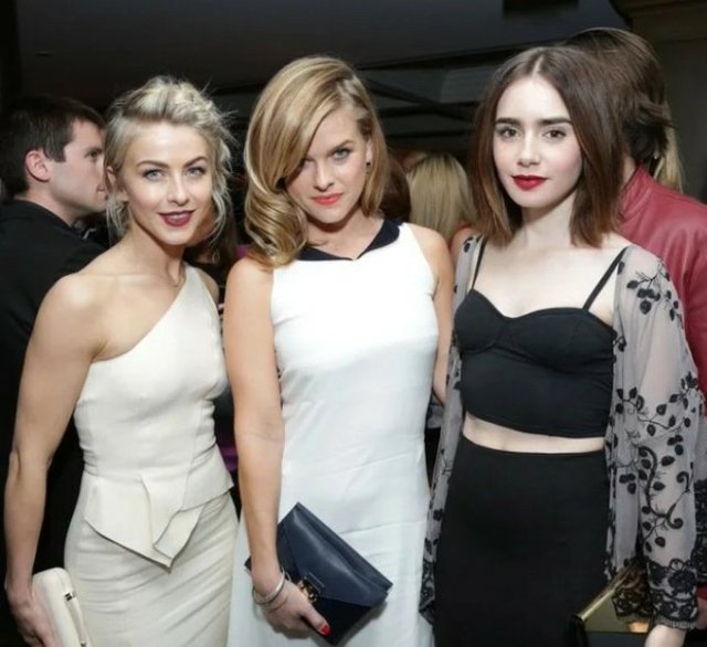 Julianne Hough, Alice Eve and Lily Collins