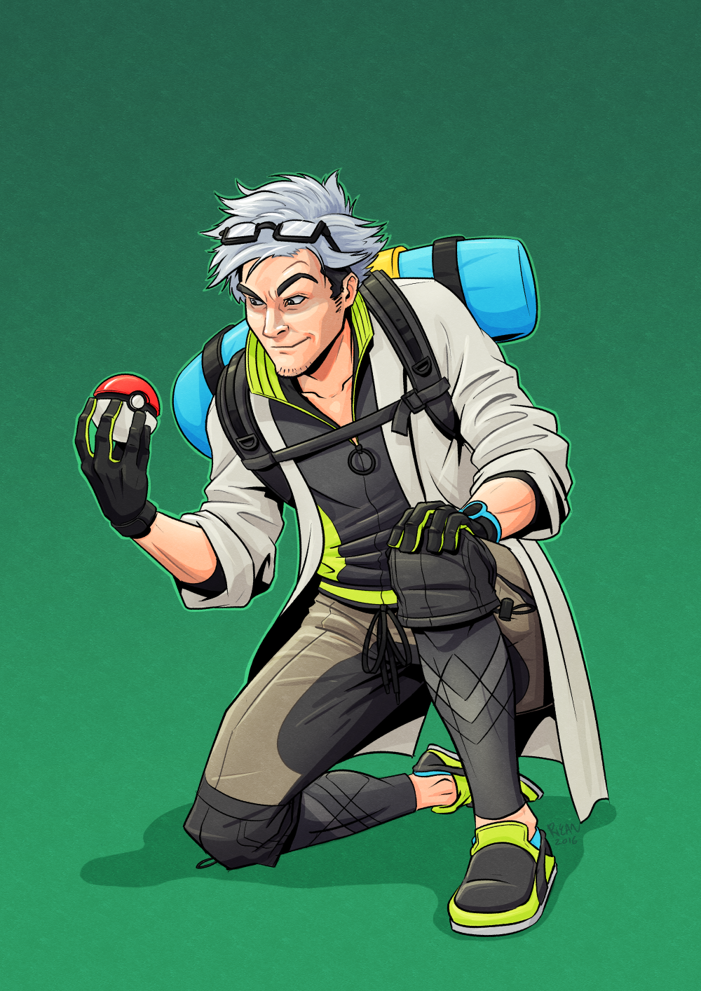 Pokémon GO - Amazing sketch of Professor Willow and Mew for